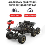 Xe RC 4WD bánh hợp kim lớn sáu bánh, (Đen), (Vàng)
