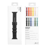 Dây đồng hồ silicone họa tiết đan cho Apple Watch Series, 7 41mm / 6&SE&5&4 40mm / 3&2&1 38mm, 7 45mm / 6&SE&5&4 44mm / 3&2&1 42mm