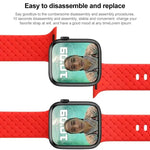 Dây đồng hồ silicone họa tiết đan cho Apple Watch Series, 7 41mm / 6&SE&5&4 40mm / 3&2&1 38mm, 7 45mm / 6&SE&5&4 44mm / 3&2&1 42mm