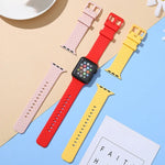 Dây đồng hồ silicone họa tiết đan cho Apple Watch Series, 7 41mm / 6&SE&5&4 40mm / 3&2&1 38mm, 7 45mm / 6&SE&5&4 44mm / 3&2&1 42mm