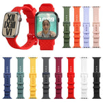 Dây đồng hồ silicone họa tiết đan cho Apple Watch Series, 7 41mm / 6&SE&5&4 40mm / 3&2&1 38mm, 7 45mm / 6&SE&5&4 44mm / 3&2&1 42mm