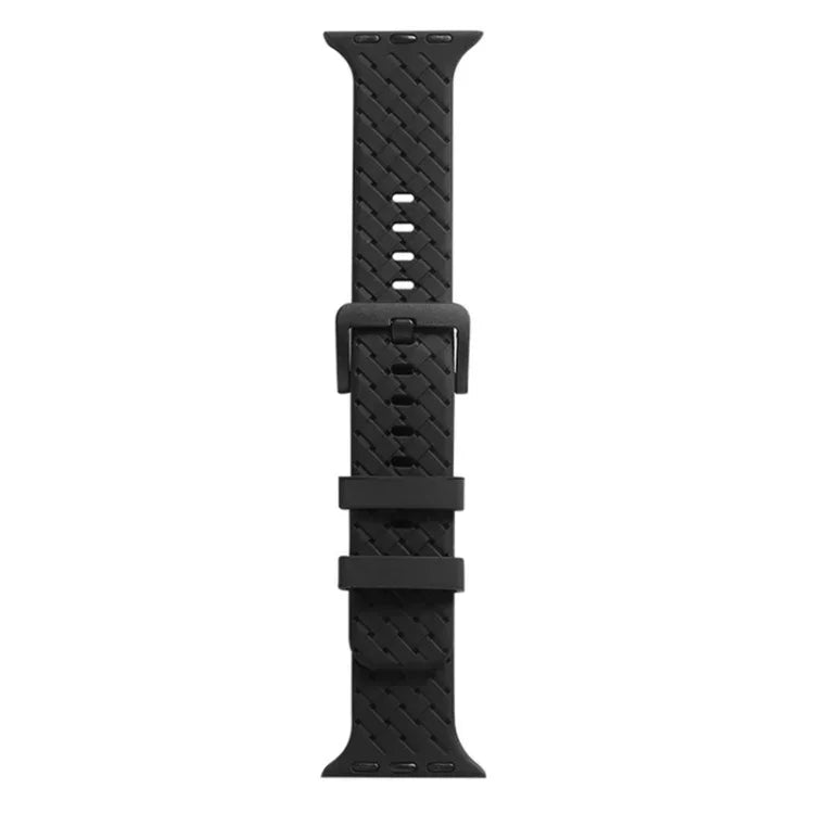 Dây đồng hồ silicone họa tiết đan cho Apple Watch Series, 7 41mm / 6&SE&5&4 40mm / 3&2&1 38mm, 7 45mm / 6&SE&5&4 44mm / 3&2&1 42mm