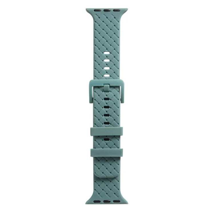 Dây đồng hồ silicone họa tiết đan cho Apple Watch Series, 7 41mm / 6&SE&5&4 40mm / 3&2&1 38mm, 7 45mm / 6&SE&5&4 44mm / 3&2&1 42mm