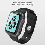 Dây đồng hồ silicone lỏng Mutural, Dành cho Apple Watch Series 7 41mm / 6 & SE & 5 & 4 40mm / 3 & 2 & 1 38mm, Dành cho Apple Watch Ultra 49mm / Series 8&7 45mm / SE 2&6&SE&5&4 44mm / 3&2&1 42mm