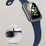 Dây đồng hồ silicone lỏng Mutural, Dành cho Apple Watch Series 7 41mm / 6 & SE & 5 & 4 40mm / 3 & 2 & 1 38mm, Dành cho Apple Watch Ultra 49mm / Series 8&7 45mm / SE 2&6&SE&5&4 44mm / 3&2&1 42mm