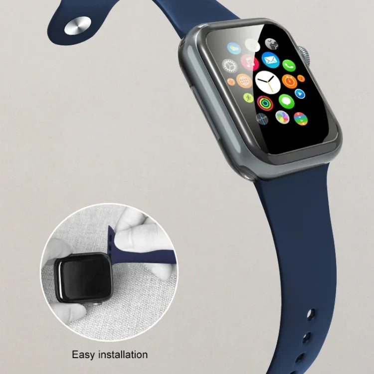 Dây đồng hồ silicone lỏng Mutural, Dành cho Apple Watch Series 7 41mm / 6 & SE & 5 & 4 40mm / 3 & 2 & 1 38mm, Dành cho Apple Watch Ultra 49mm / Series 8&7 45mm / SE 2&6&SE&5&4 44mm / 3&2&1 42mm