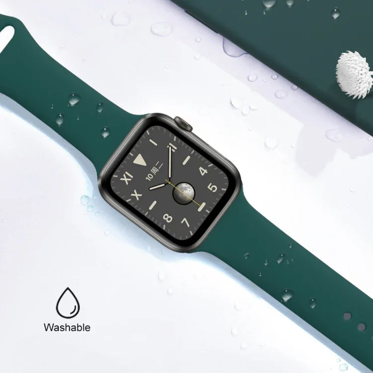 Dây đồng hồ silicone lỏng Mutural, Dành cho Apple Watch Series 7 41mm / 6 & SE & 5 & 4 40mm / 3 & 2 & 1 38mm, Dành cho Apple Watch Ultra 49mm / Series 8&7 45mm / SE 2&6&SE&5&4 44mm / 3&2&1 42mm