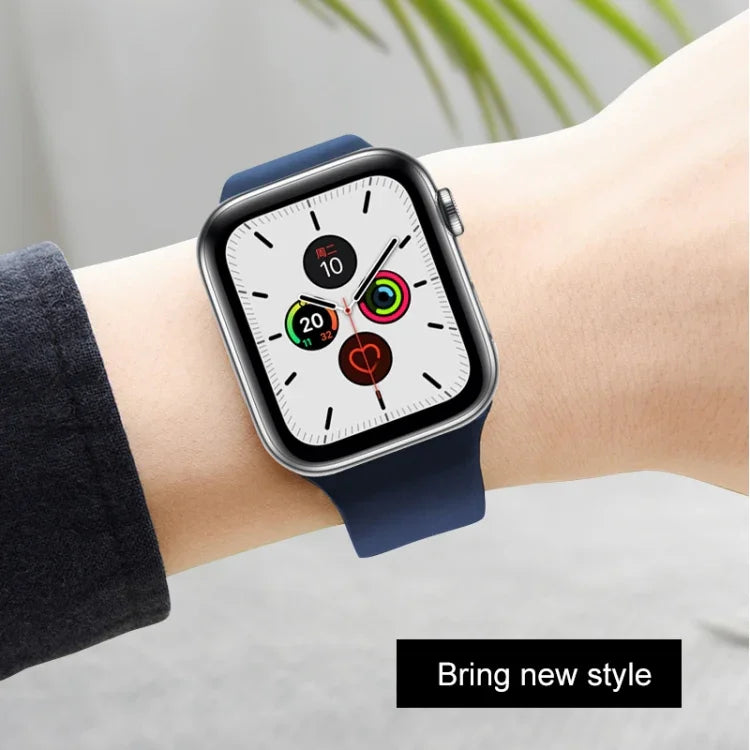 Dây đồng hồ silicone lỏng Mutural, Dành cho Apple Watch Series 7 41mm / 6 & SE & 5 & 4 40mm / 3 & 2 & 1 38mm, Dành cho Apple Watch Ultra 49mm / Series 8&7 45mm / SE 2&6&SE&5&4 44mm / 3&2&1 42mm