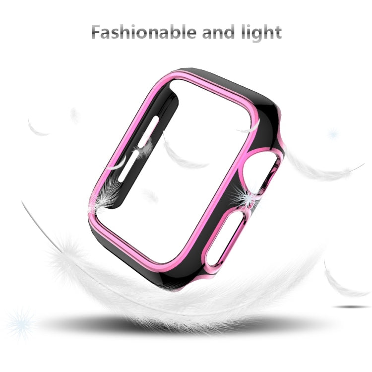 Ốp đồng hồ PC mạ điện hai màu cho Apple Watch Series, 3&2&1 38mm, 3&2&1 42mm