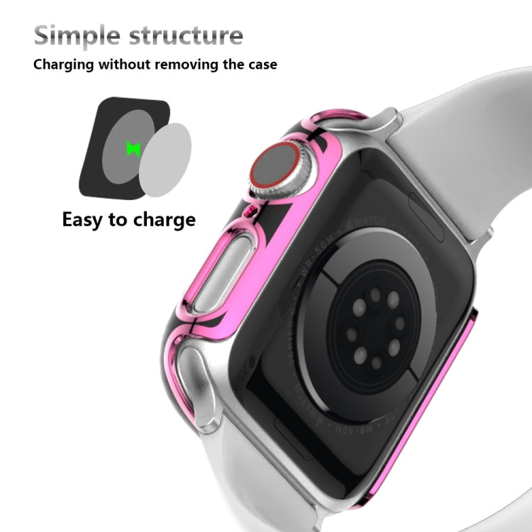 Ốp đồng hồ PC mạ điện hai màu cho Apple Watch Series, 3&2&1 38mm, 3&2&1 42mm
