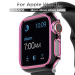 Ốp đồng hồ PC mạ điện hai màu cho Apple Watch Series, 3&2&1 38mm, 3&2&1 42mm