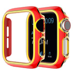 Ốp đồng hồ PC mạ điện hai màu cho Apple Watch Series, 3&2&1 38mm, 3&2&1 42mm