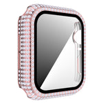 Vỏ đồng hồ PC kim cương + kính cường lực cho Apple Watch Series, 3&2&1 38mm, 3&2&1 42mm