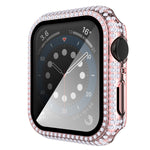 Vỏ đồng hồ PC kim cương + kính cường lực cho Apple Watch Series, 3&2&1 38mm, 3&2&1 42mm
