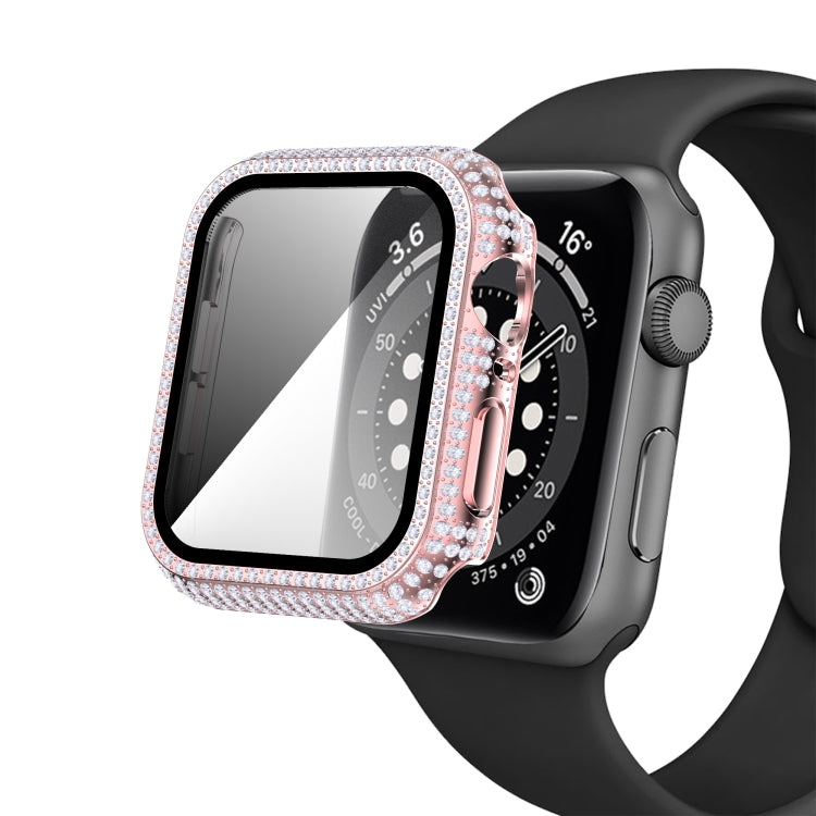 Vỏ đồng hồ PC kim cương + kính cường lực cho Apple Watch Series, 3&2&1 38mm, 3&2&1 42mm