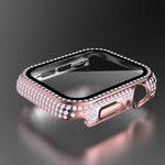 Vỏ đồng hồ PC kim cương + kính cường lực cho Apple Watch Series, 3&2&1 38mm, 3&2&1 42mm