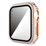 Vỏ đồng hồ PC kim cương + kính cường lực cho Apple Watch Series, 3&2&1 38mm, 3&2&1 42mm