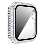 Vỏ đồng hồ PC kim cương + kính cường lực cho Apple Watch Series, 3&2&1 38mm, 3&2&1 42mm