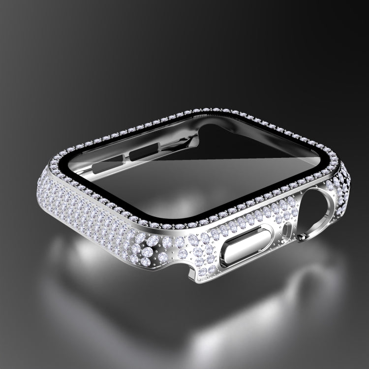 Vỏ đồng hồ PC kim cương + kính cường lực cho Apple Watch Series, 3&2&1 38mm, 3&2&1 42mm