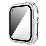 Vỏ đồng hồ PC kim cương + kính cường lực cho Apple Watch Series, 3&2&1 38mm, 3&2&1 42mm