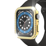 Vỏ đồng hồ PC kim cương hai hàng + kính cường lực cho Apple Watch Series, 3&2&1 38mm, 3&2&1 42mm