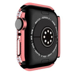 Vỏ đồng hồ PC kim cương rỗng cho Apple Watch Series, 3&2&1 38mm, 3&2&1 42mm