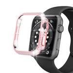 Vỏ đồng hồ PC kim cương rỗng cho Apple Watch Series, 3&2&1 38mm, 3&2&1 42mm
