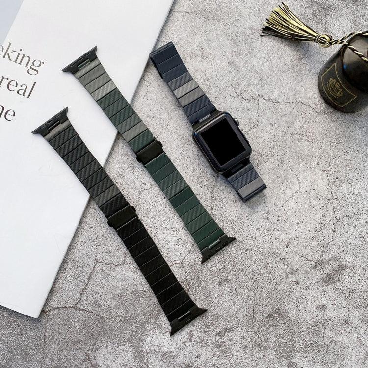Dây đồng hồ họa tiết sợi carbon DD29 cho Apple Watch Series, 7 41mm / 6&SE&5&4 40mm / 3&2&1 38mm, 7 45mm / 6&SE&5&4 44mm / 3&2&1 42mm