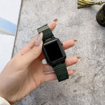 Dây đồng hồ họa tiết sợi carbon DD29 cho Apple Watch Series, 7 41mm / 6&SE&5&4 40mm / 3&2&1 38mm, 7 45mm / 6&SE&5&4 44mm / 3&2&1 42mm