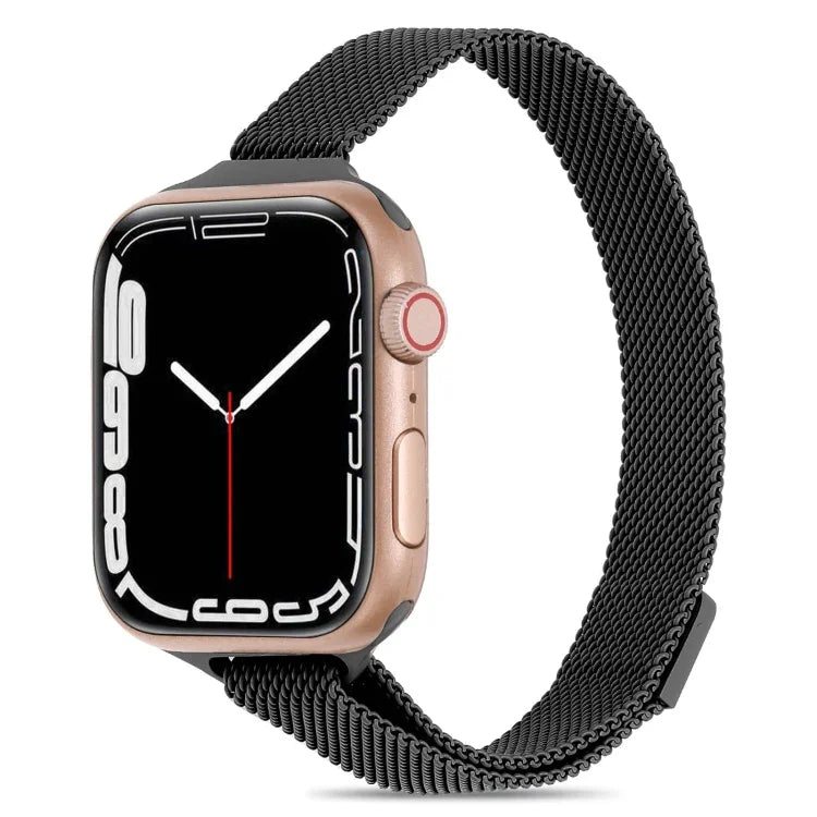 Dây đồng hồ Milanese eo nhỏ cho Apple Watch Series, 7 41mm / 6&SE&5&4 40mm / 3&2&1 38mm, 7 45mm / 6&SE&5&4 44mm / 3&2&1 42mm