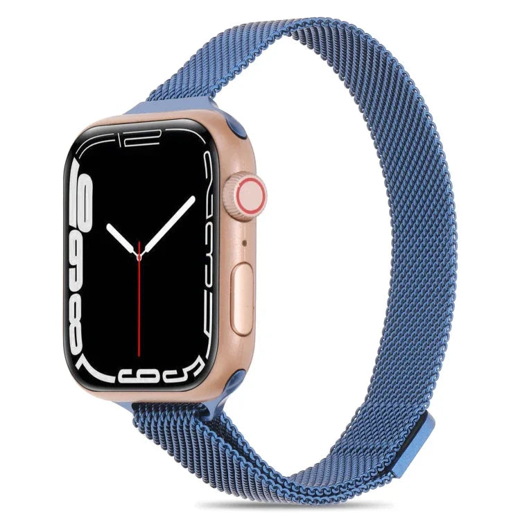 Dây đồng hồ Milanese eo nhỏ cho Apple Watch Series, 7 41mm / 6&SE&5&4 40mm / 3&2&1 38mm, 7 45mm / 6&SE&5&4 44mm / 3&2&1 42mm