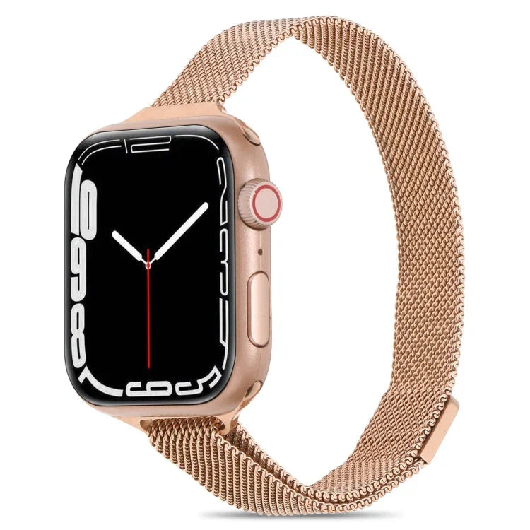 Dây đồng hồ Milanese eo nhỏ cho Apple Watch Series, 7 41mm / 6&SE&5&4 40mm / 3&2&1 38mm, 7 45mm / 6&SE&5&4 44mm / 3&2&1 42mm