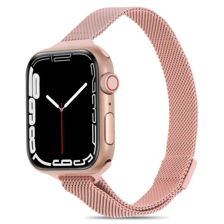 Dây đồng hồ Milanese eo nhỏ cho Apple Watch Series, 7 41mm / 6&SE&5&4 40mm / 3&2&1 38mm, 7 45mm / 6&SE&5&4 44mm / 3&2&1 42mm