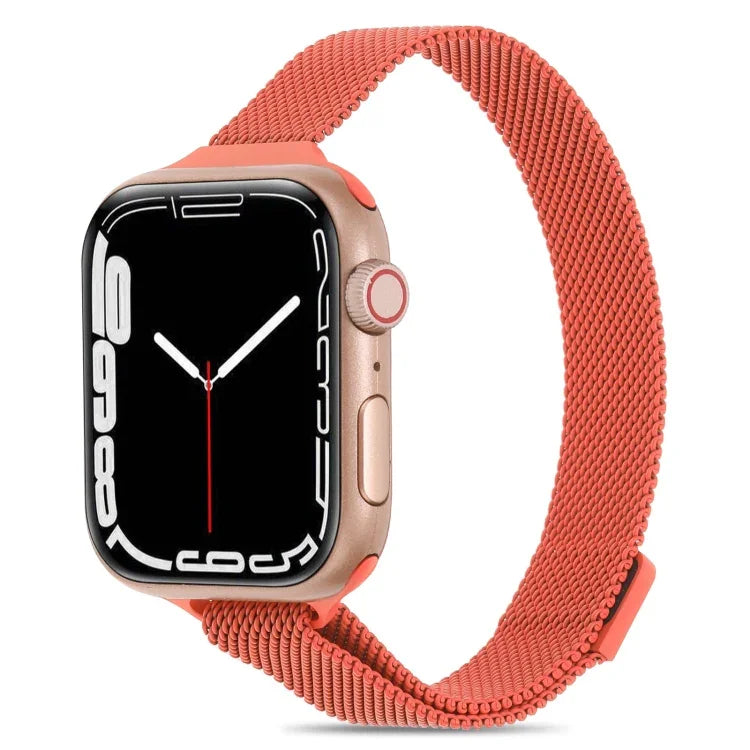 Dây đồng hồ Milanese eo nhỏ cho Apple Watch Series, 7 41mm / 6&SE&5&4 40mm / 3&2&1 38mm, 7 45mm / 6&SE&5&4 44mm / 3&2&1 42mm