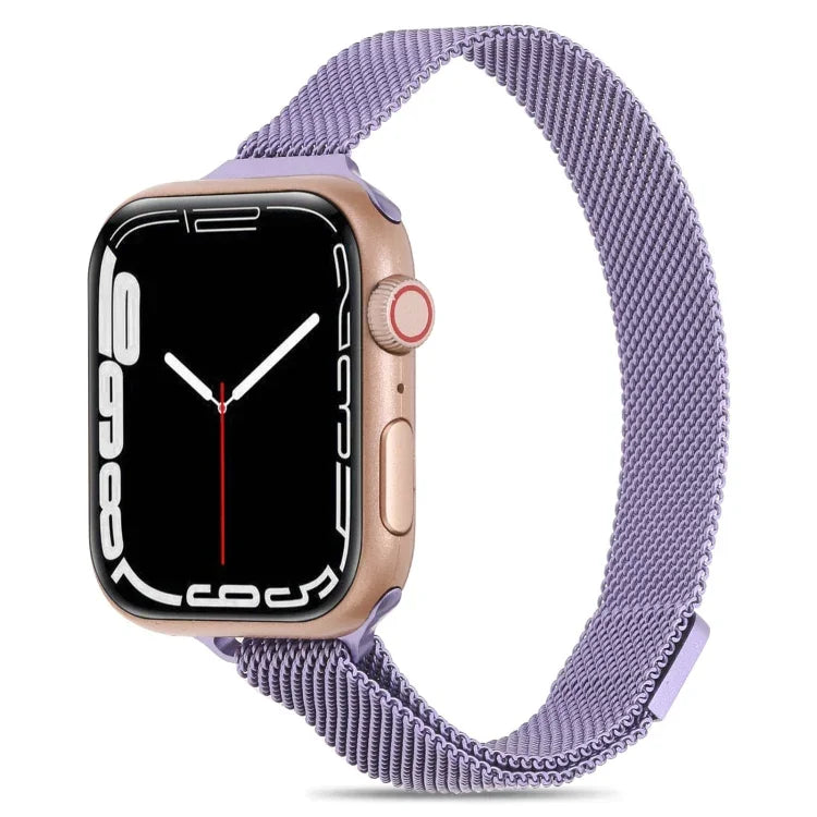 Dây đồng hồ Milanese eo nhỏ cho Apple Watch Series, 7 41mm / 6&SE&5&4 40mm / 3&2&1 38mm, 7 45mm / 6&SE&5&4 44mm / 3&2&1 42mm
