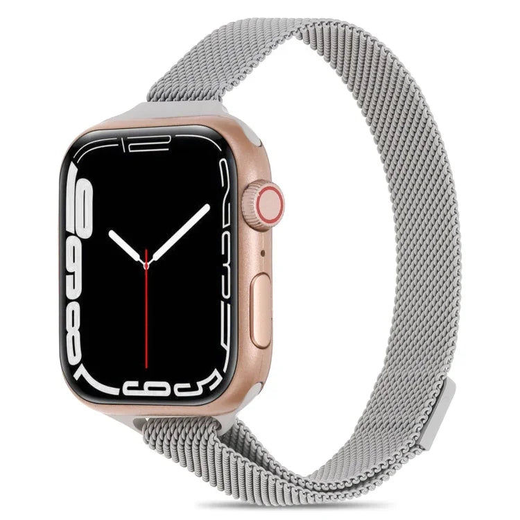 Dây đồng hồ Milanese eo nhỏ cho Apple Watch Series, 7 41mm / 6&SE&5&4 40mm / 3&2&1 38mm, 7 45mm / 6&SE&5&4 44mm / 3&2&1 42mm