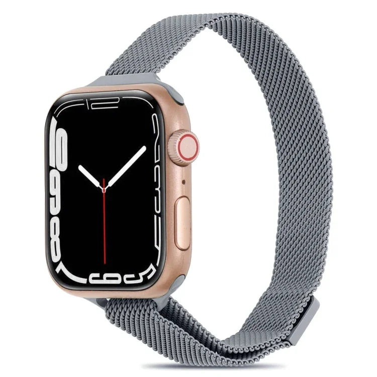 Dây đồng hồ Milanese eo nhỏ cho Apple Watch Series, 7 41mm / 6&SE&5&4 40mm / 3&2&1 38mm, 7 45mm / 6&SE&5&4 44mm / 3&2&1 42mm