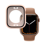 Vỏ đồng hồ chống nước PC + kính cường lực có nắp dưới cho Apple Watch Series 9 / 8 / 7 45mm, 9 / 8 / 7 41mm, 9 / 8 / 7 45mm