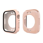 Vỏ đồng hồ chống nước PC + kính cường lực có nắp dưới cho Apple Watch Series 9 / 8 / 7 45mm, 9 / 8 / 7 41mm, 9 / 8 / 7 45mm