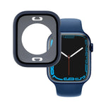 Vỏ đồng hồ chống nước PC + kính cường lực có nắp dưới cho Apple Watch Series 9 / 8 / 7 45mm, 9 / 8 / 7 41mm, 9 / 8 / 7 45mm