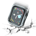 Vỏ bảo vệ đồng hồ PC mạ điện rỗng, cho Apple Watch Series 9 / 8 / 7 41mm, cho Apple Watch Series 9 / 8 / 7 45mm