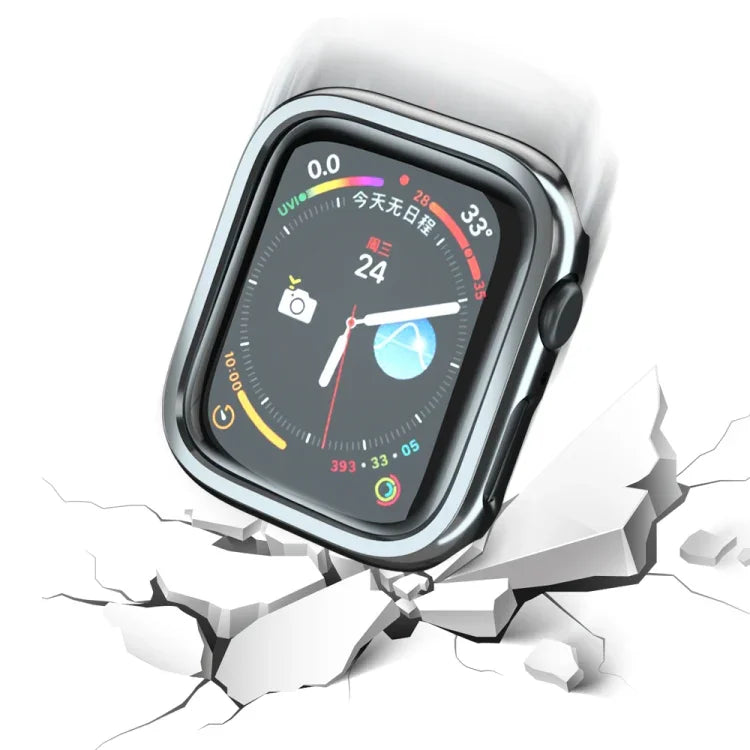 Vỏ bảo vệ đồng hồ PC mạ điện rỗng, cho Apple Watch Series 9 / 8 / 7 41mm, cho Apple Watch Series 9 / 8 / 7 45mm