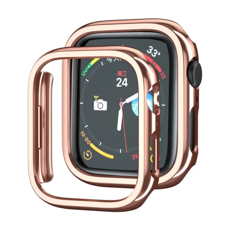 Vỏ bảo vệ đồng hồ PC mạ điện rỗng, cho Apple Watch Series 9 / 8 / 7 41mm, cho Apple Watch Series 9 / 8 / 7 45mm