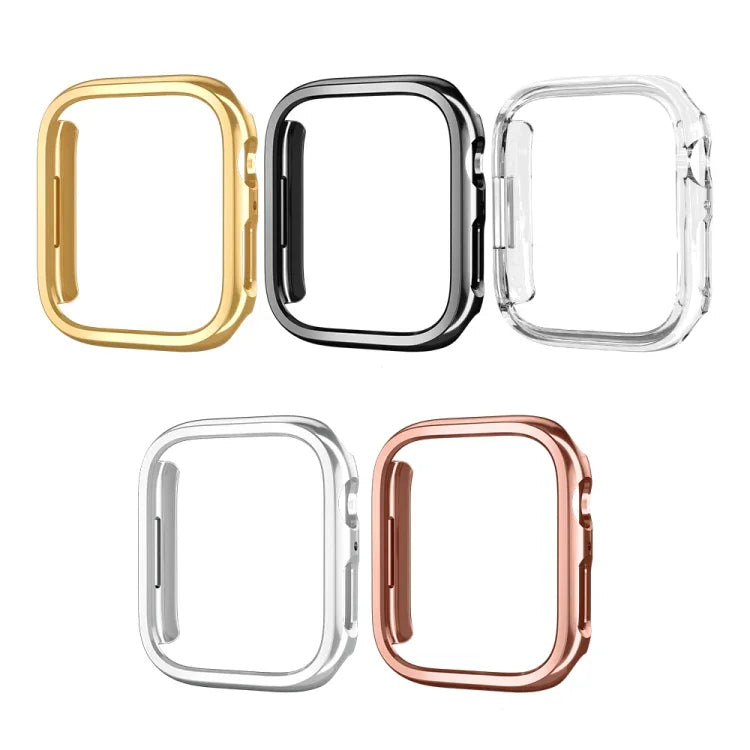 Vỏ bảo vệ đồng hồ PC mạ điện rỗng, cho Apple Watch Series 9 / 8 / 7 41mm, cho Apple Watch Series 9 / 8 / 7 45mm