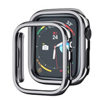 Vỏ bảo vệ đồng hồ PC mạ điện rỗng, cho Apple Watch Series 9 / 8 / 7 41mm, cho Apple Watch Series 9 / 8 / 7 45mm