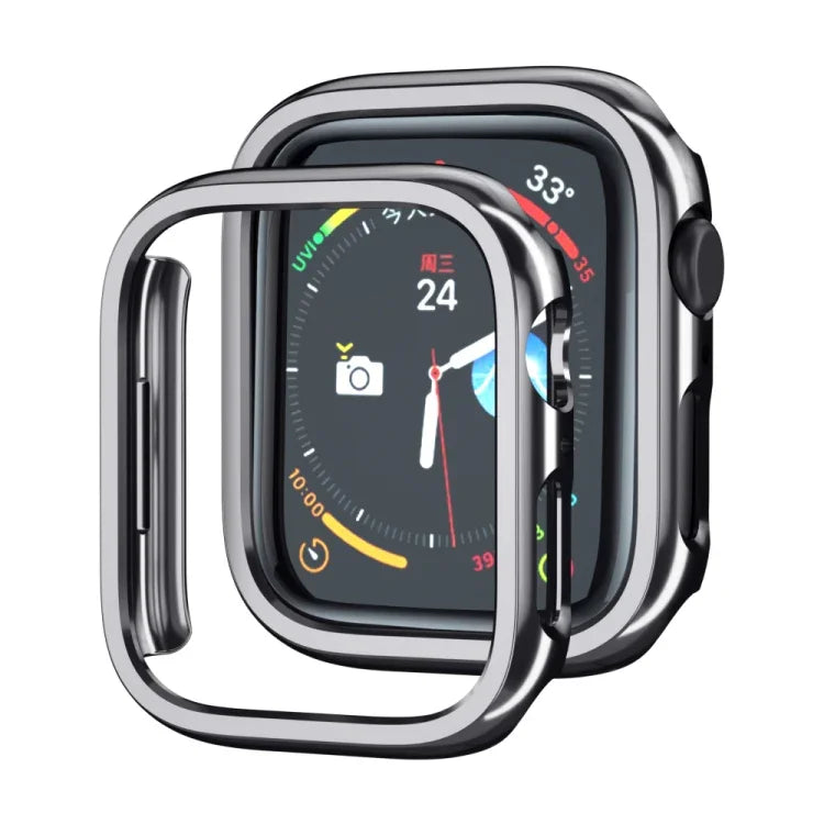 Vỏ bảo vệ đồng hồ PC mạ điện rỗng, cho Apple Watch Series 9 / 8 / 7 41mm, cho Apple Watch Series 9 / 8 / 7 45mm