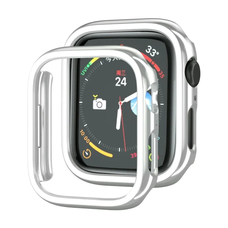 Vỏ bảo vệ đồng hồ PC mạ điện rỗng, cho Apple Watch Series 9 / 8 / 7 41mm, cho Apple Watch Series 9 / 8 / 7 45mm