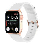 Dây đồng hồ da thật eo nhỏ cho Apple Watch Series, 7 41mm / 6&SE&5&4 40mm / 3&2&1 38mm, 7 45mm / 6&SE&5&4 44mm / 3&2&1 42mm
