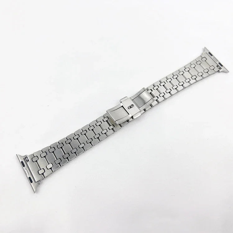 Dây đồng hồ kim loại sồi ba sợi cho Apple Watch Series, 7 41mm / 6&SE&5&4 40mm / 3&2&1 38mm, 7 45mm / 6&SE&5&4 44mm / 3&2&1 42mm