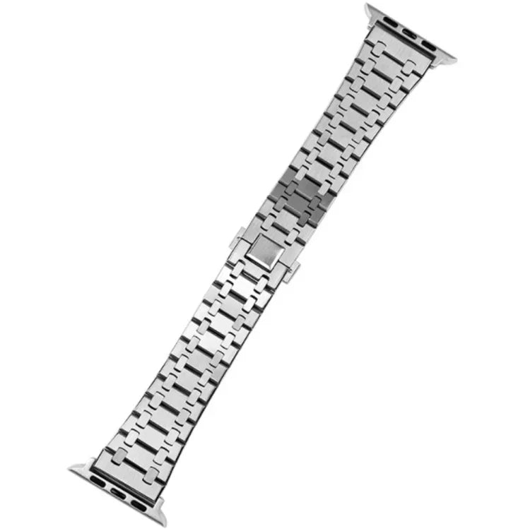 Dây đồng hồ kim loại sồi ba sợi cho Apple Watch Series, 7 41mm / 6&SE&5&4 40mm / 3&2&1 38mm, 7 45mm / 6&SE&5&4 44mm / 3&2&1 42mm